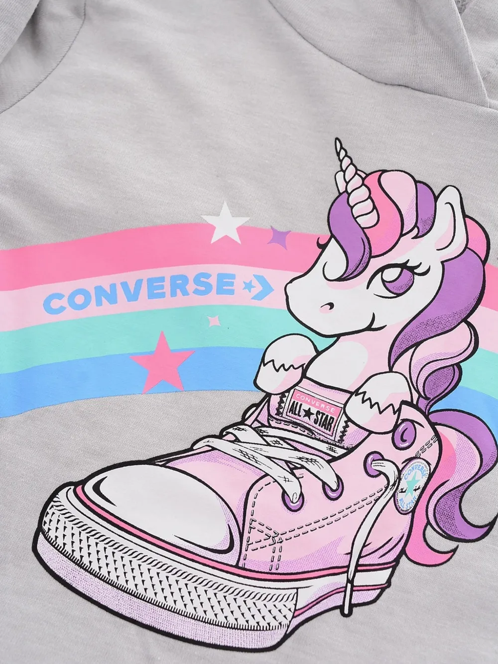 Converse Kids unicorn print tracksuit Grijs