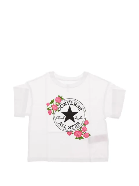 Converse Kids All Star floral-print T-shirt