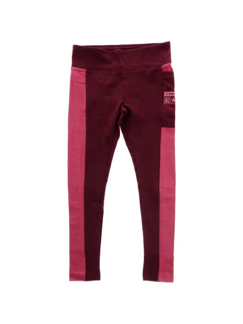 Converse Kids logo-print panelled leggings