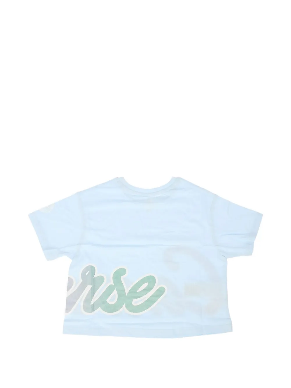 Converse Kids glitter-print All Star T-shirt Blauw