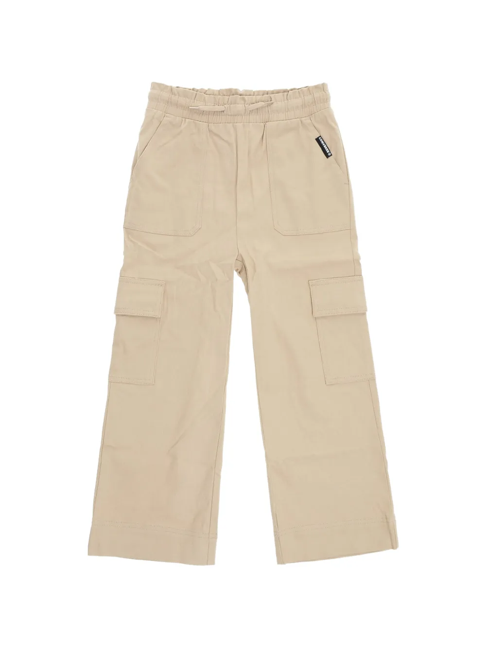 Converse Kids pantalon cargo à taille haute froncée - Tons neutres