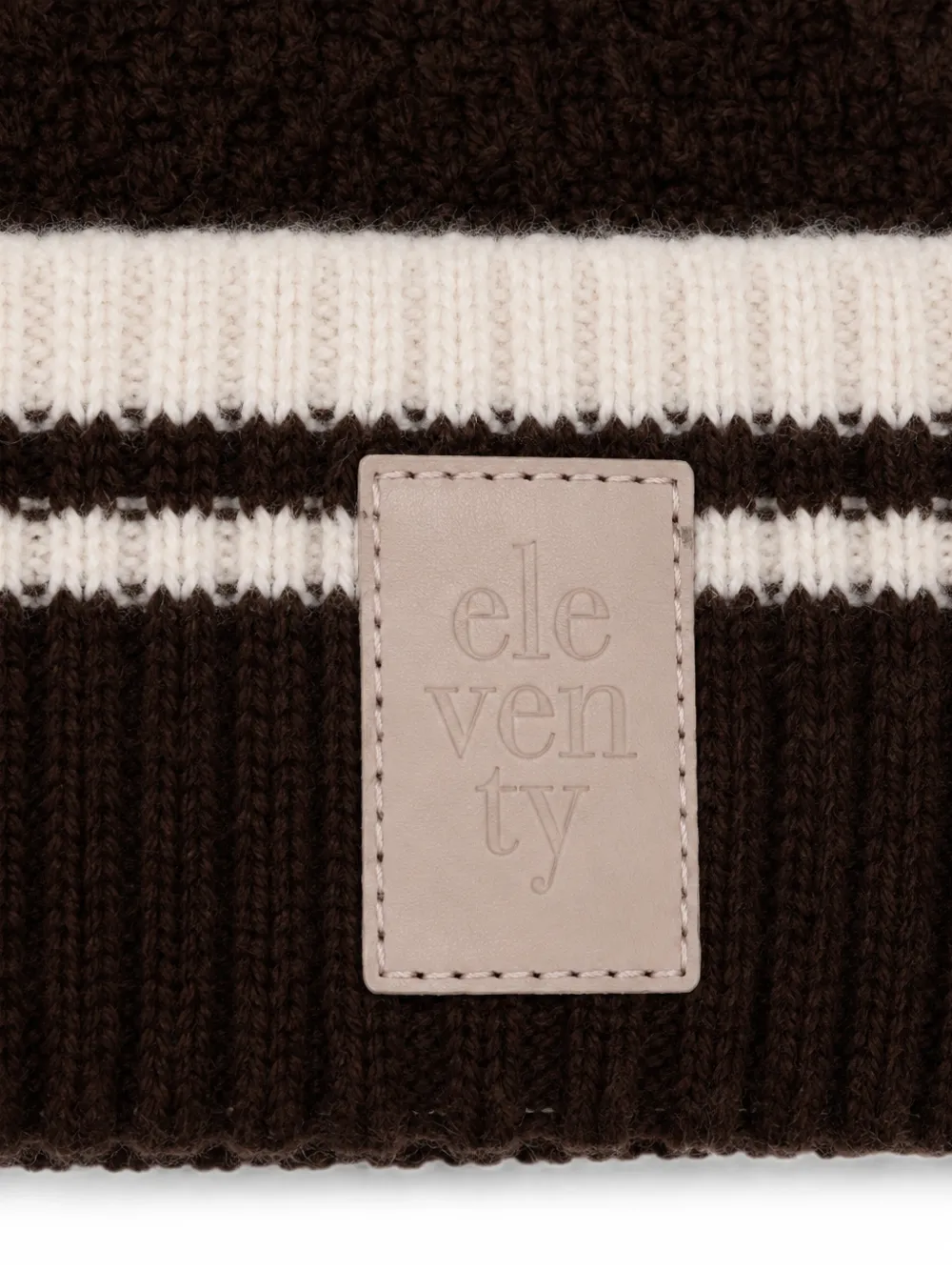 Eleventy Kids Muts met gestreept detail Bruin