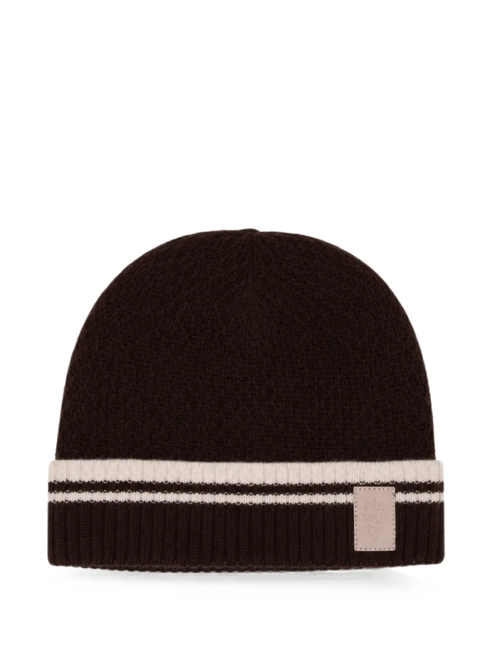 Eleventy Kids Muts met gestreept detail Bruin