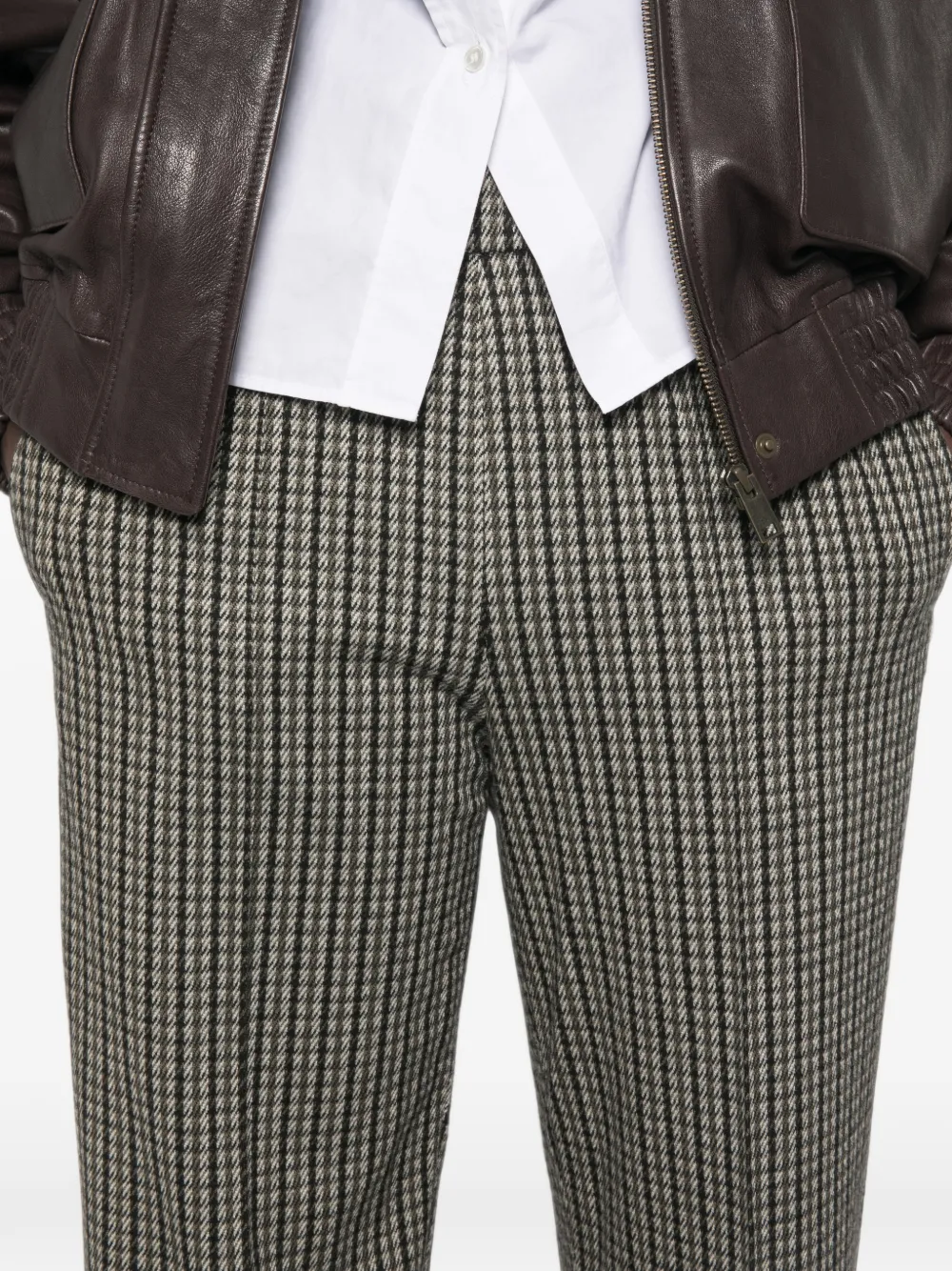 Fabiana Filippi Geruite straight broek Grijs
