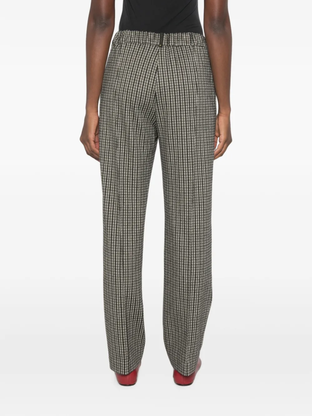 Fabiana Filippi Geruite straight broek Grijs