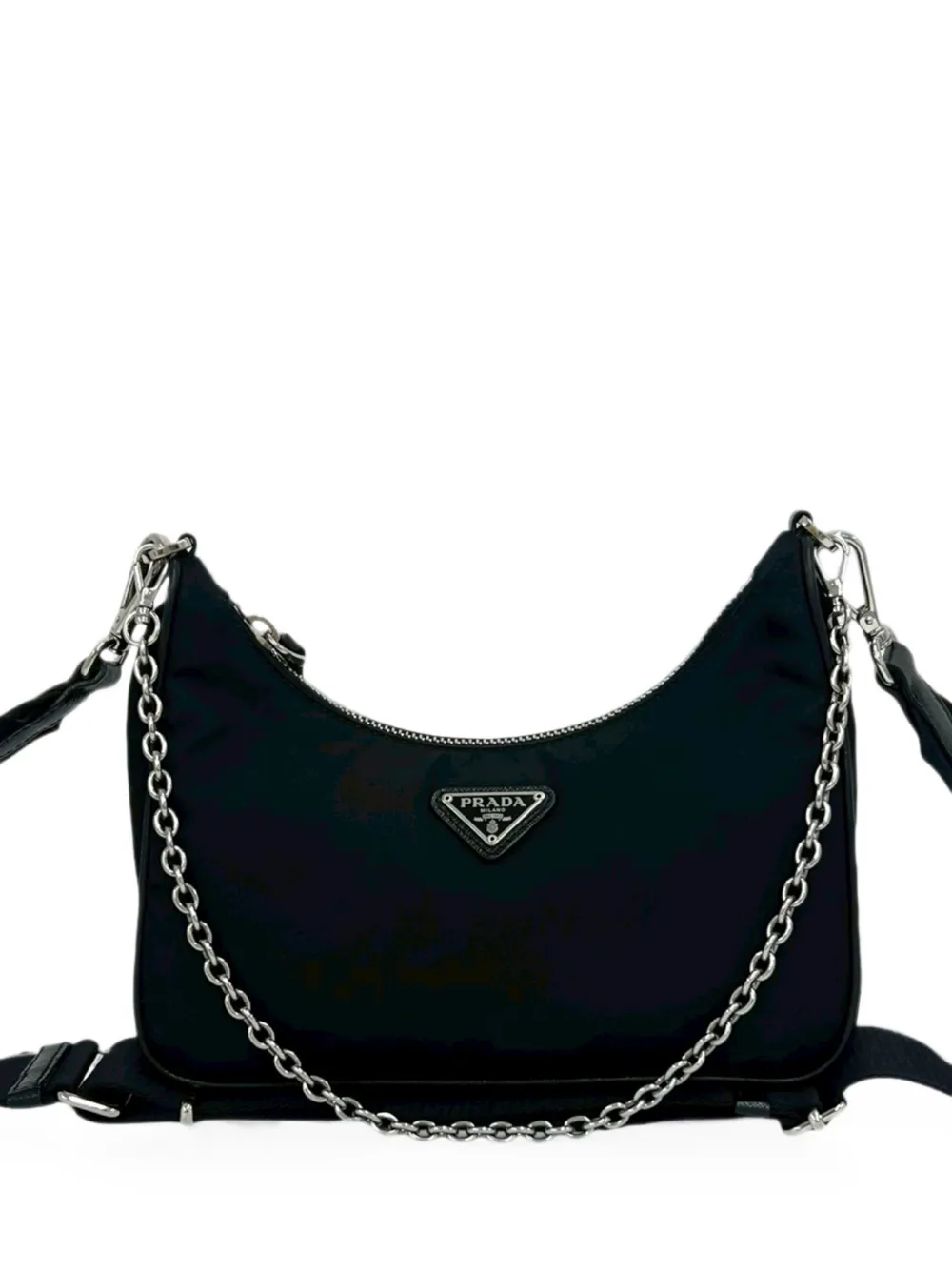 Prada Pre-Owned 2019-2026 Tessuto Re-Edition 2005 satchel - Nero