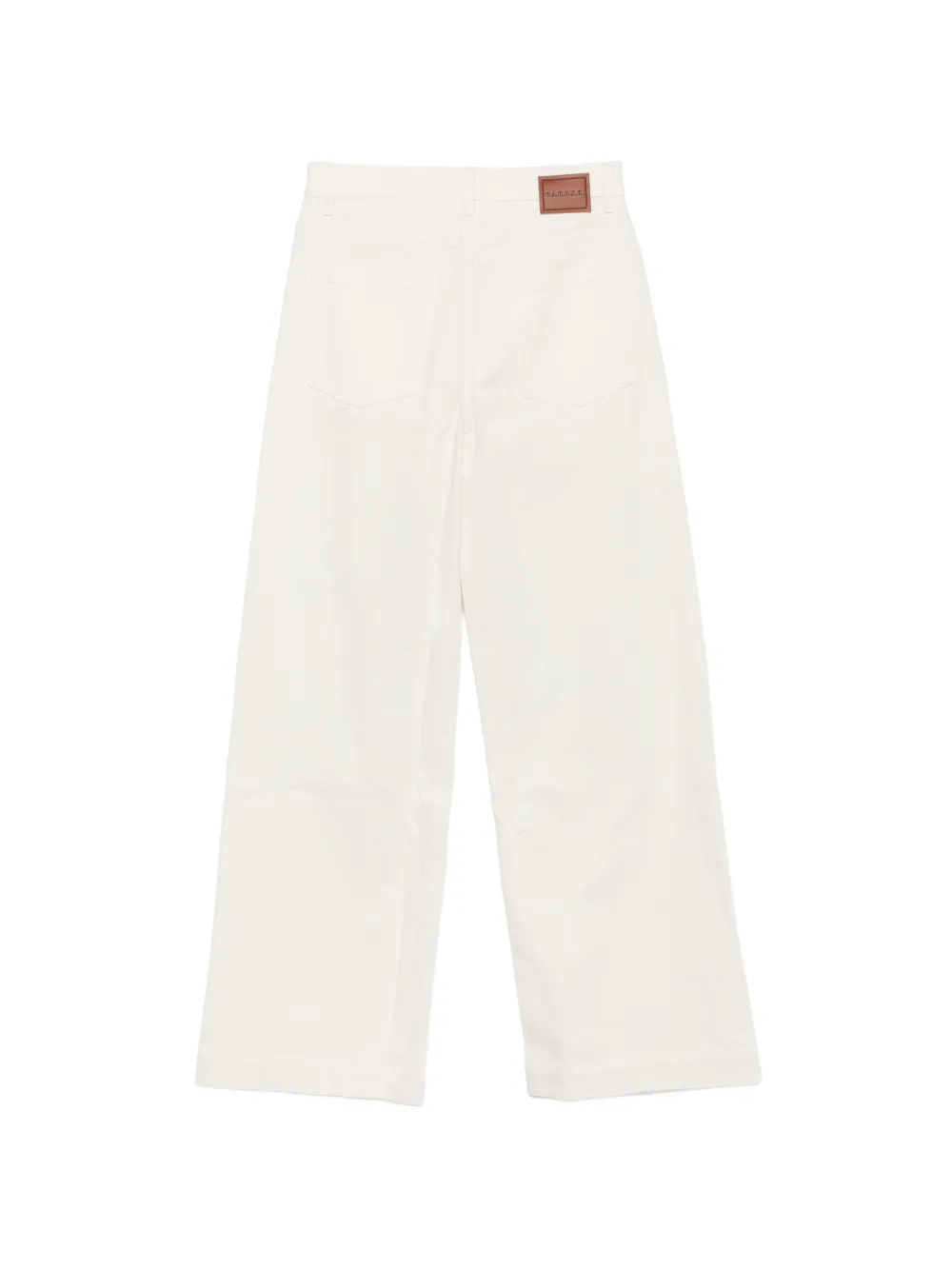 P.A.R.O.S.H. Broek met wijde pijpen Wit