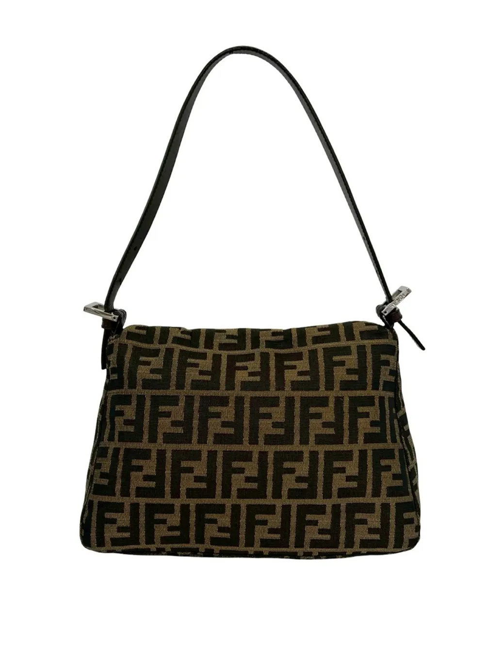 Fendi Pre-Owned 1990-2000 Zucca Canvas Mamma Forever shoulder bag - Braun