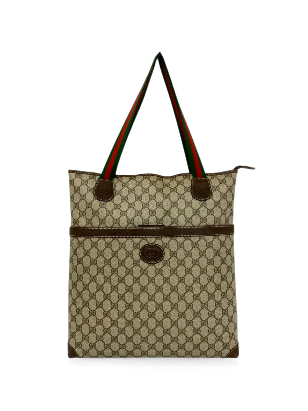 Gucci Pre-Owned 1980-1990 GG Supreme Web tote bag - Toni neutri