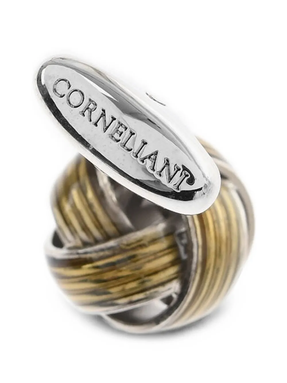 Corneliani Knot Cufflinks In Multi