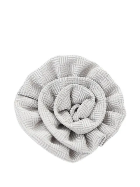 Corneliani embroidered silk lapel pin