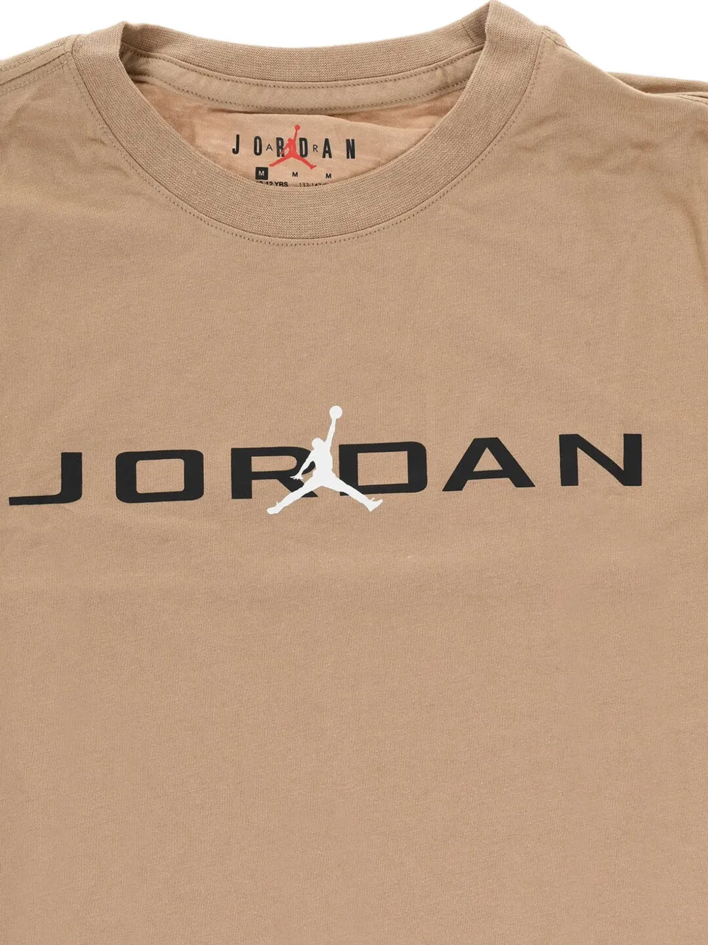 Jordan Kids logo-print T-shirt Beige