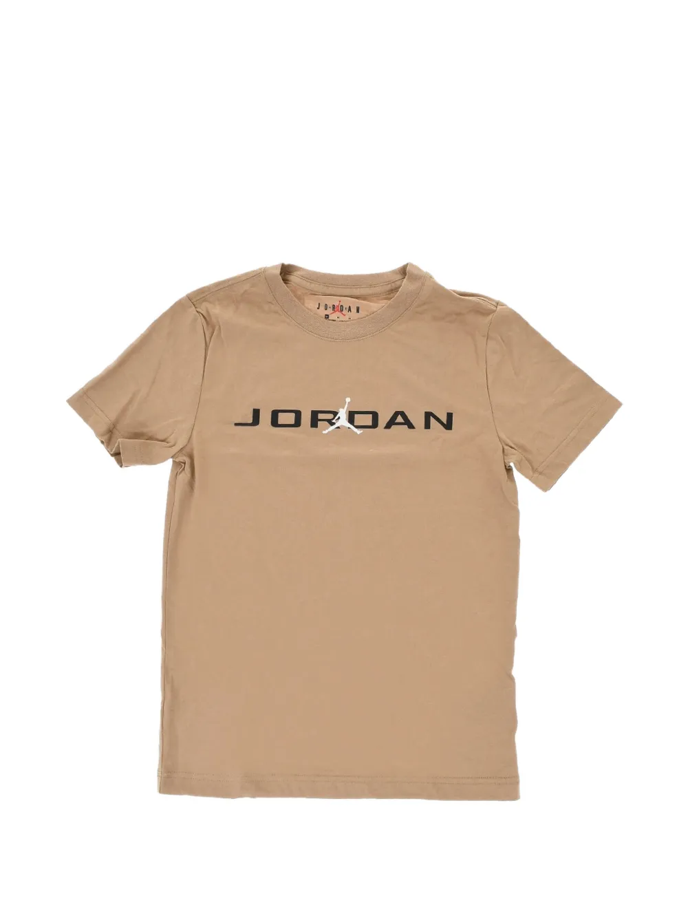 Jordan Kids logo-print T-shirt Beige