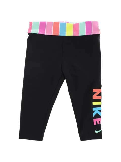 Nike Kids Dri-FIT logo-print leggings