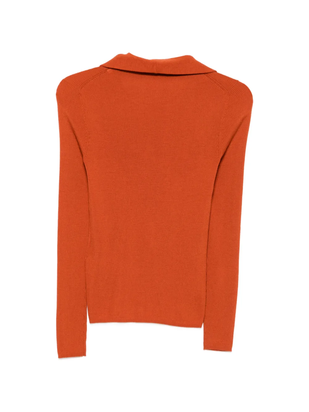 P.A.R.O.S.H. Ribgebreide trui met strikdetail Oranje