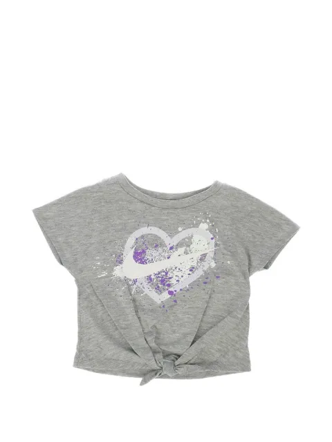 Nike Kids logo-print tie-front T-shirt