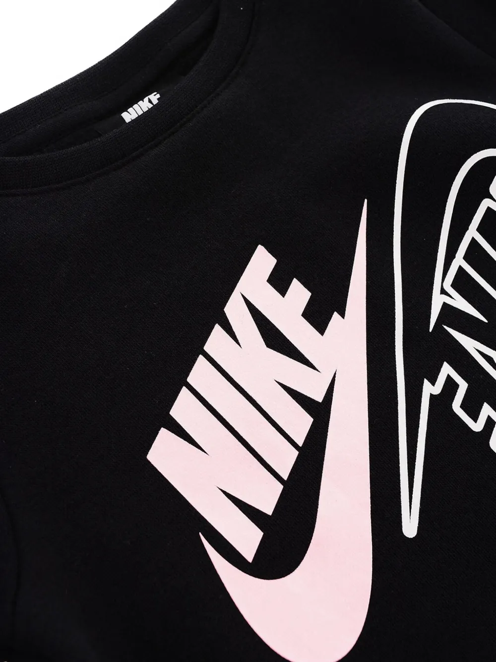 Nike Kids logo-print tracksuit set Zwart