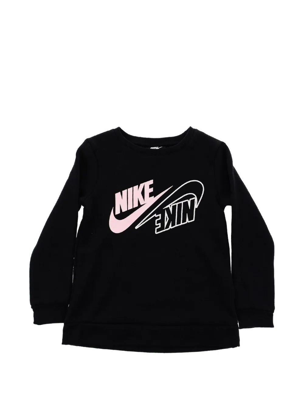 Nike Kids logo-print tracksuit set Zwart