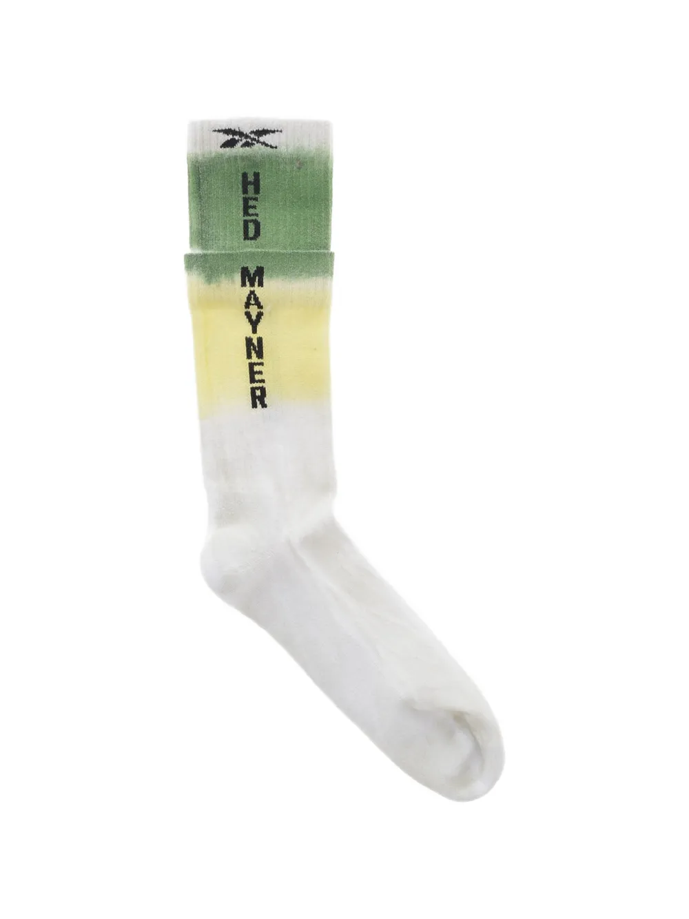 Hed Mayner x Reebok tie-dye effect logo socks