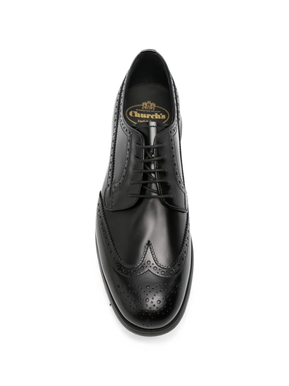 Church's Ringmer brogue leather Derby shoes Zwart