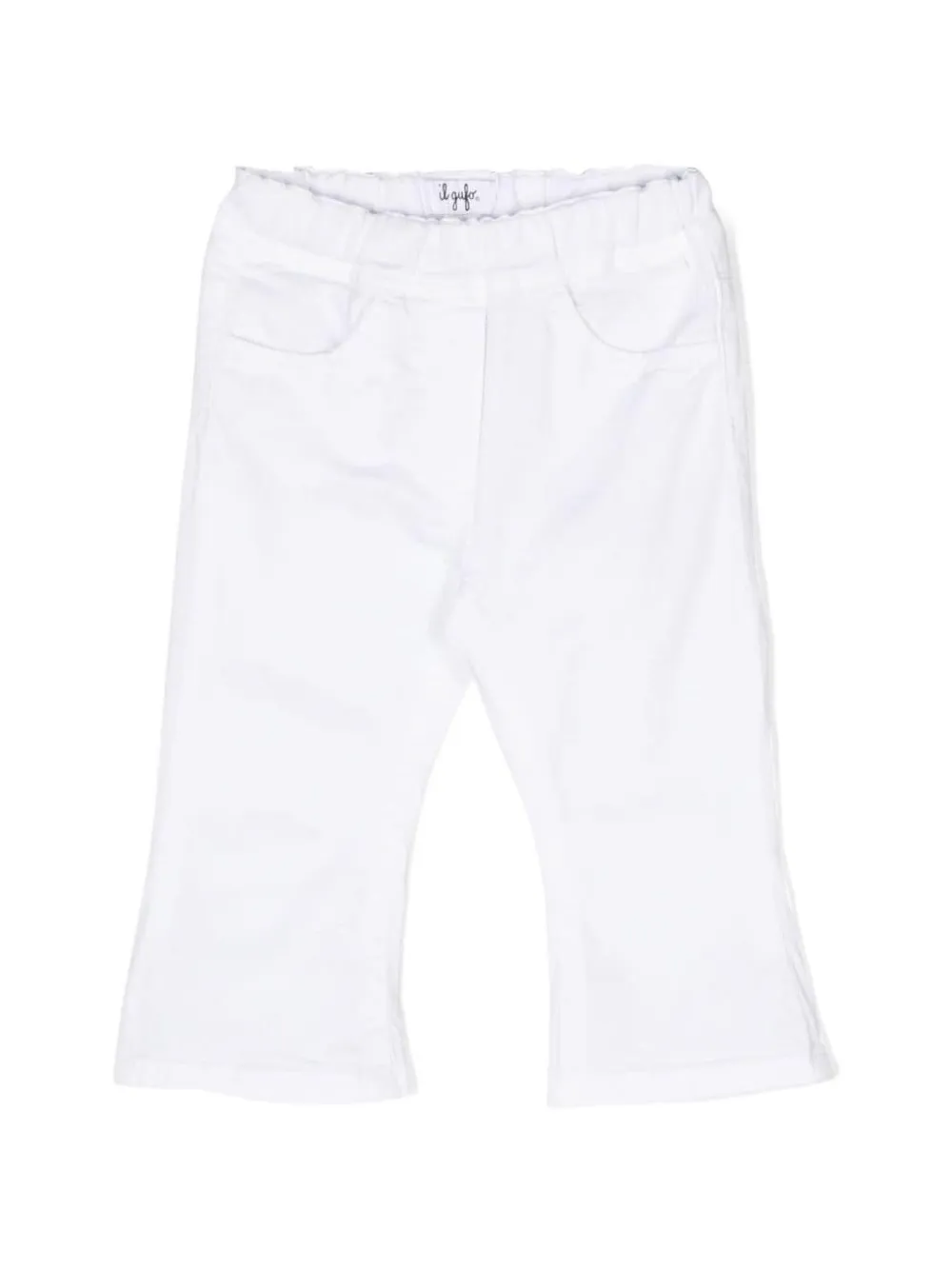 Il Gufo Broek met elastische tailleband Wit