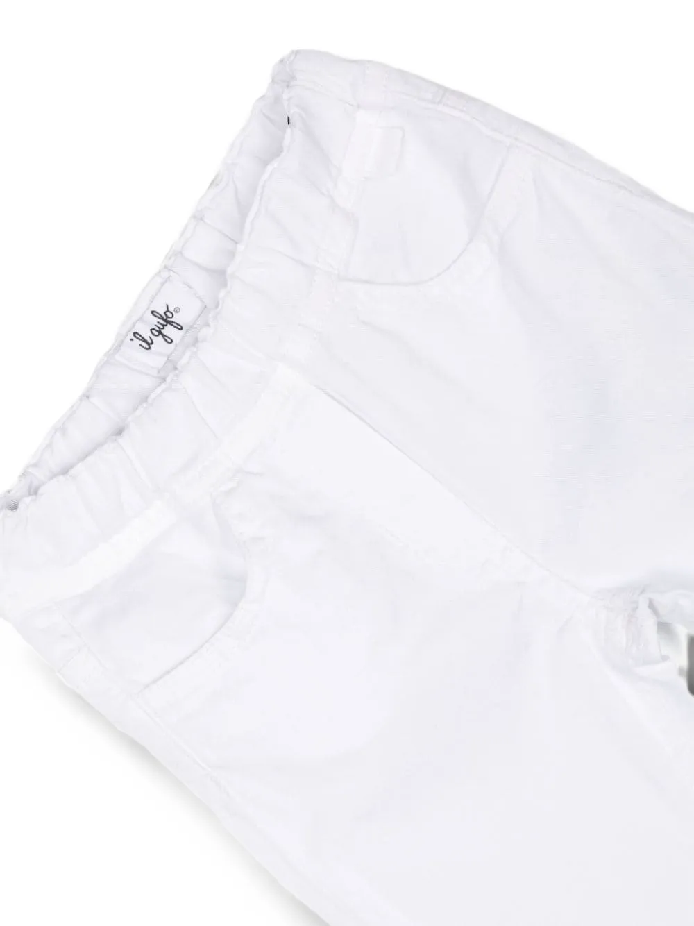 Il Gufo Broek met elastische tailleband Wit