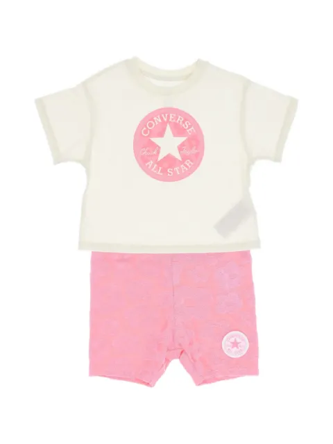Converse Kids Chuck Taylor logo-print shorts set