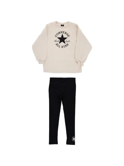 Converse Kids All Star Chuck Taylor sæt med sweatshirt og leggings med logotryk