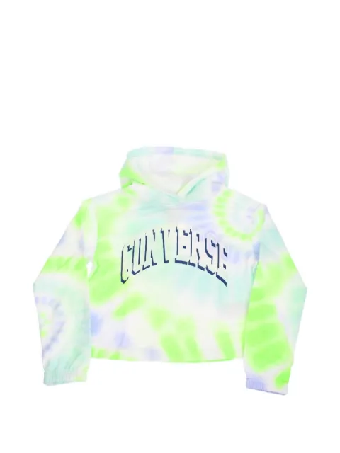 Converse Kids tie-dye logo-print hoodie