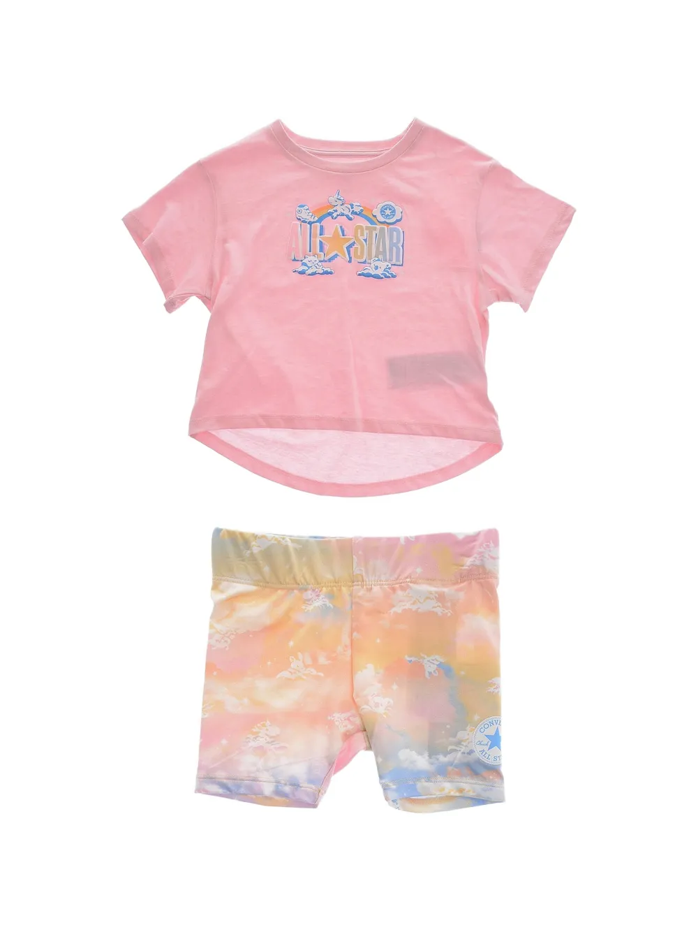 Converse Kids sky-print shorts (set of two) Roze
