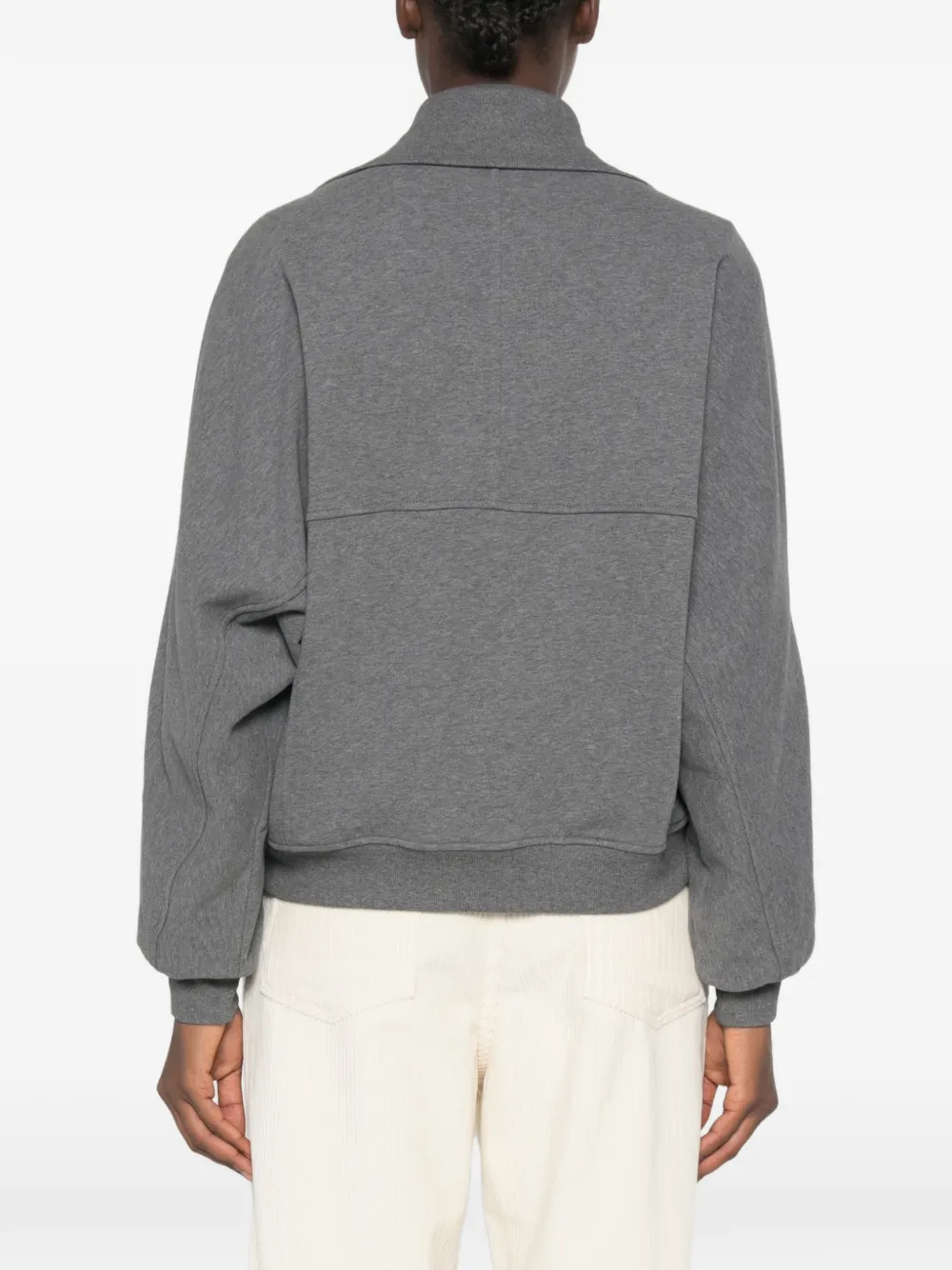 Brunello Cucinelli Hoodie met geborduurd logo Grijs