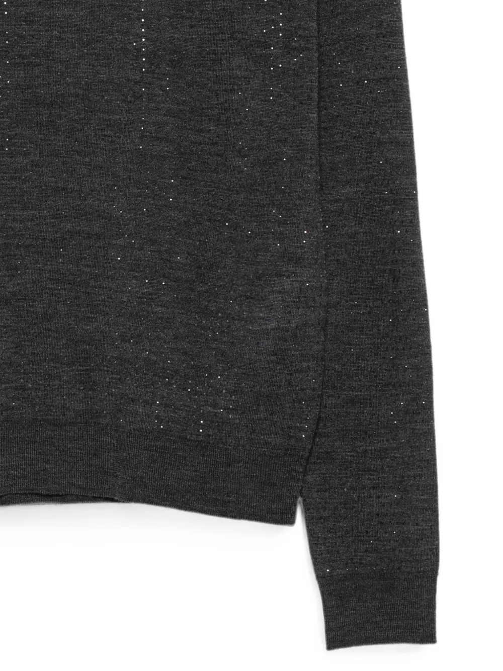 P.A.R.O.S.H. Sweater verfraaid met kristallen Grijs