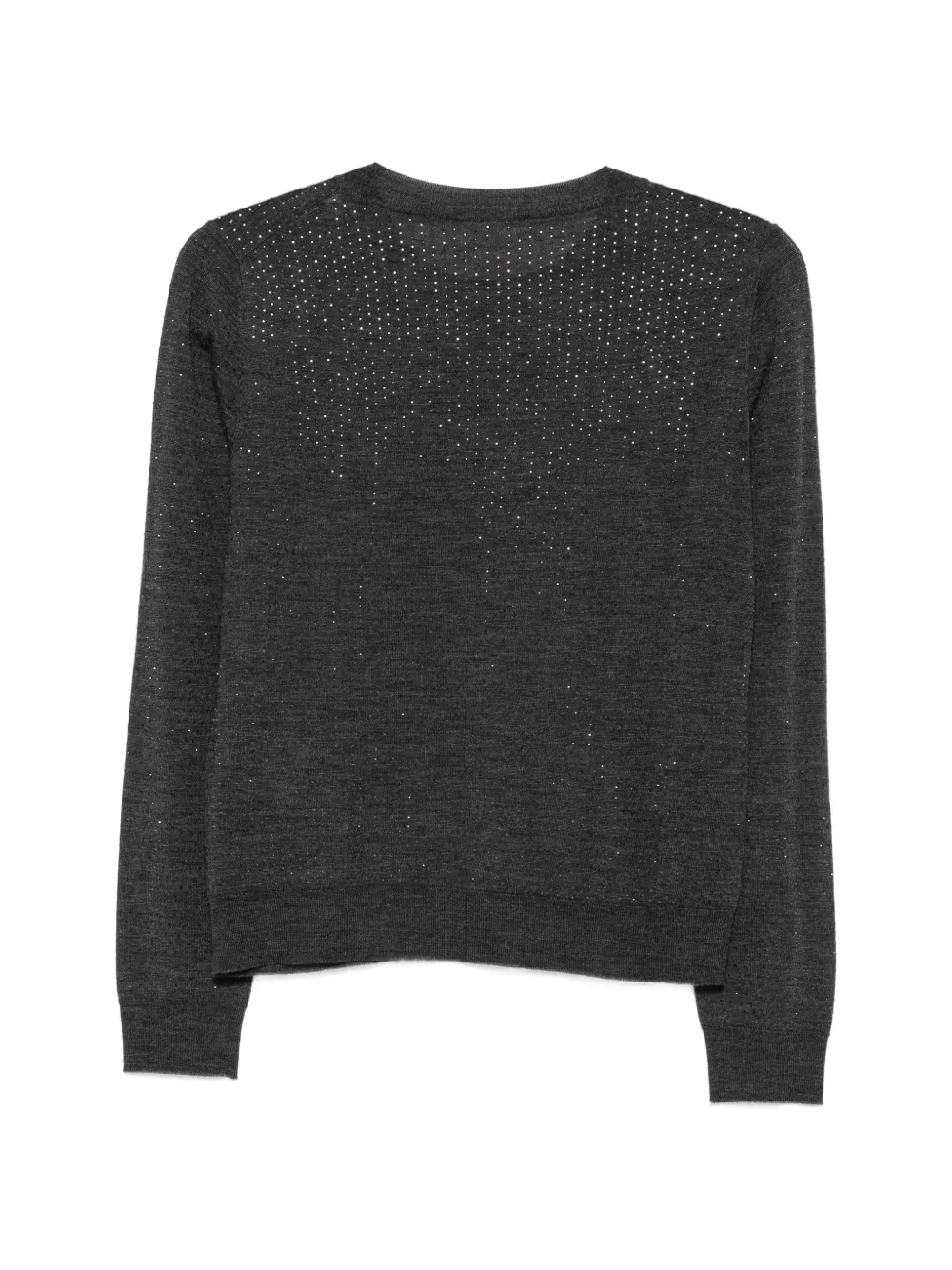 P.A.R.O.S.H. Sweater verfraaid met kristallen Grijs