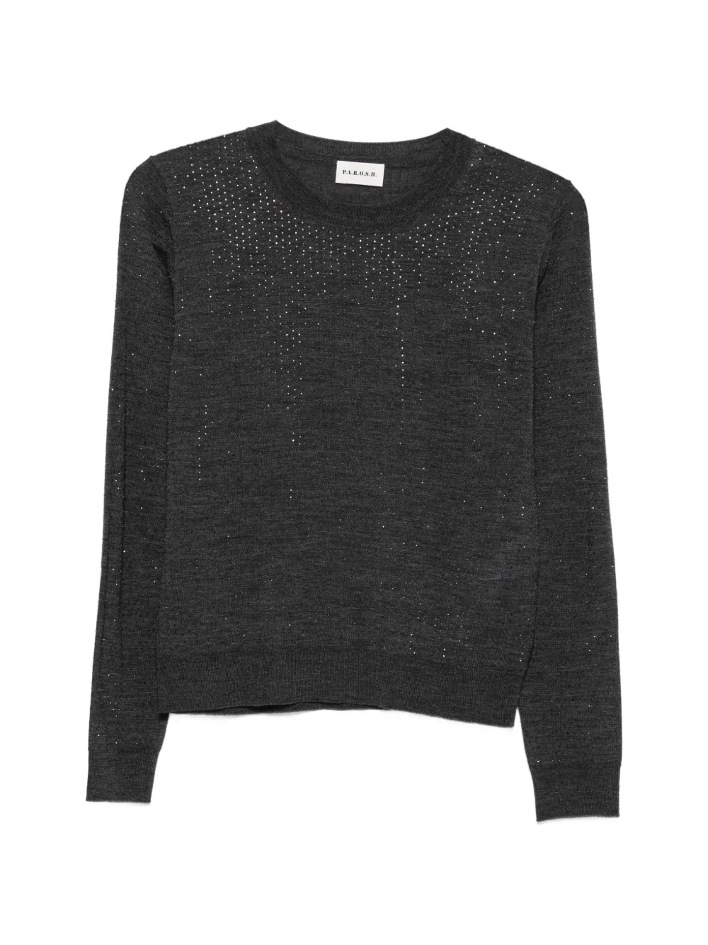 P.A.R.O.S.H. crystal-embellished sweater - Grau