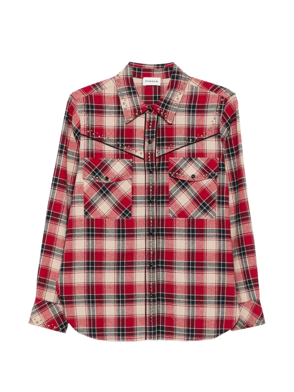 P.A.R.O.S.H. stud-embellished shirt - Rot