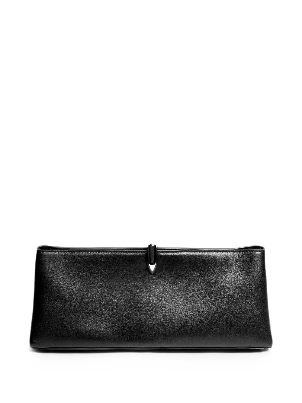 Vera Wang grained leather clutch bag - Schwarz