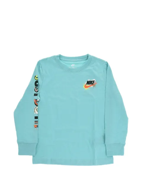 Nike Kids logo-print long-sleeved T-shirt