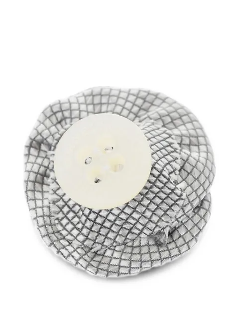 Corneliani silk-embroidered lapel pin