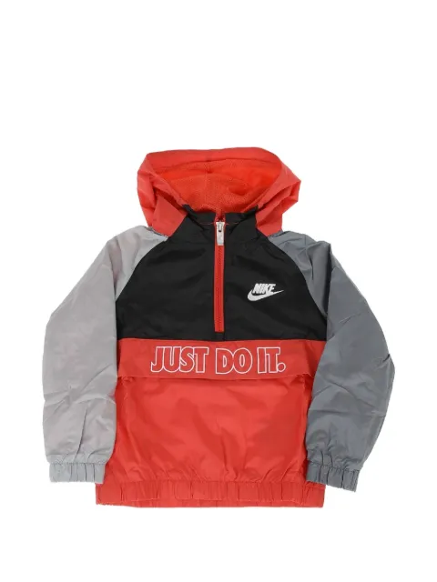 Nike Kids cortavientos con capucha y logo