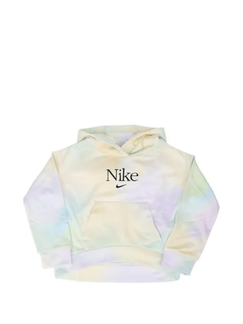 Nike Kids logo-print patterned hoodie