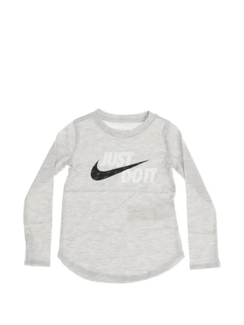 Nike Kids logo-print long-sleeve T-shirt