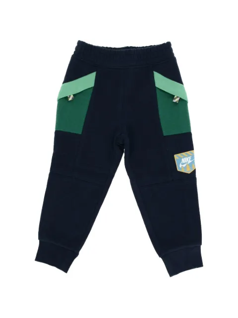 Nike Kids logo-patch panelled track pants