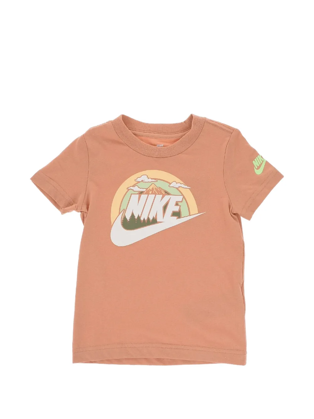 Nike Kids Wilderness logo-print T-shirt Bruin