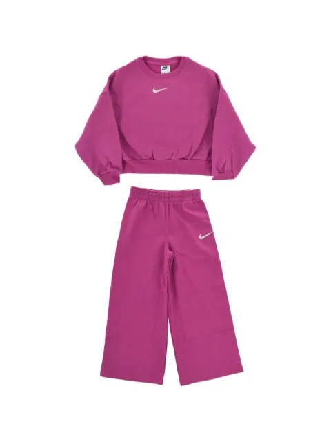 Nike Kids logo-embroidered side-stripe tracksuit