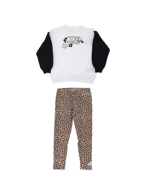 Nike Kids floral-print oversized tracksuit set
