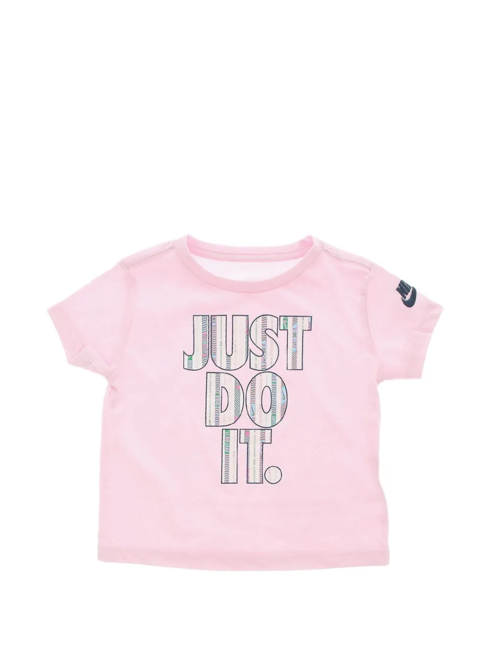 Nike Kids logo-print tshirt and skort set Roze