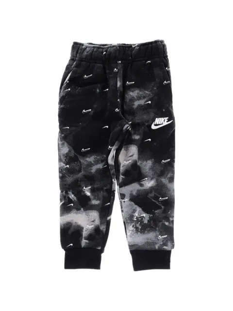 Nike Kids acid-wash logo-print track pants