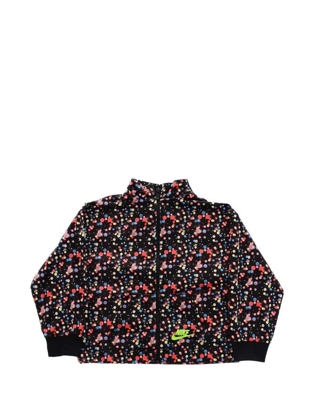 Nike Kids polka-dot logo-print tracksuit Zwart