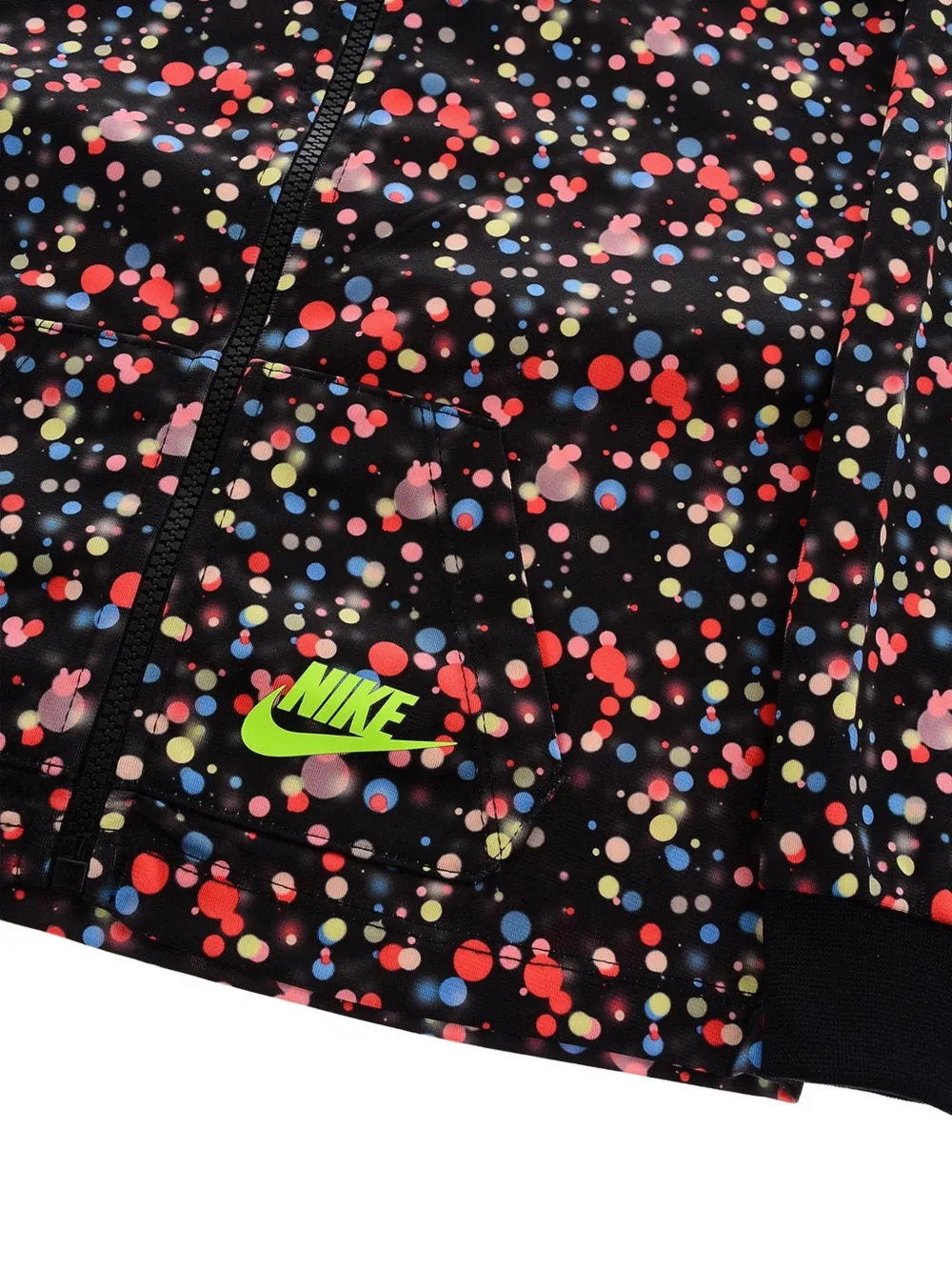 Nike Kids polka-dot logo-print tracksuit Zwart