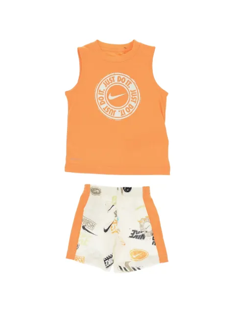 Nike Kids logo-print tank top and shorts set